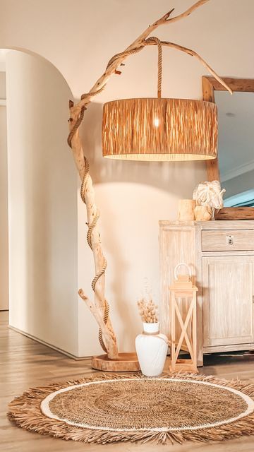 Elegant Table Lamp, Wooden Floor Lamps, Tree Floor Lamp, Living Room Warm, Tree Lamp, Floor Lamp Shades, Floor Standing Lamps, Unique Trees, Beautiful Lamp