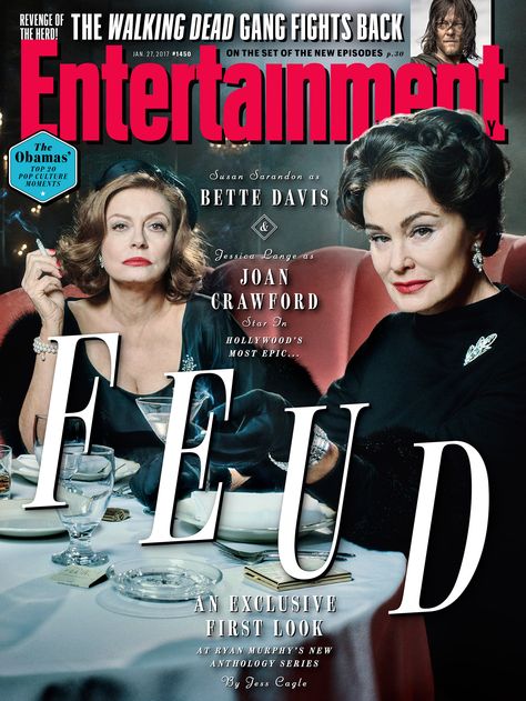 Robert Trachtenberg for EW Feud Bette And Joan, Baby Jane, Ryan Murphy, Tv Streaming, Susan Sarandon, Bette Davis, Joan Crawford, Cover Story, Entertainment Weekly