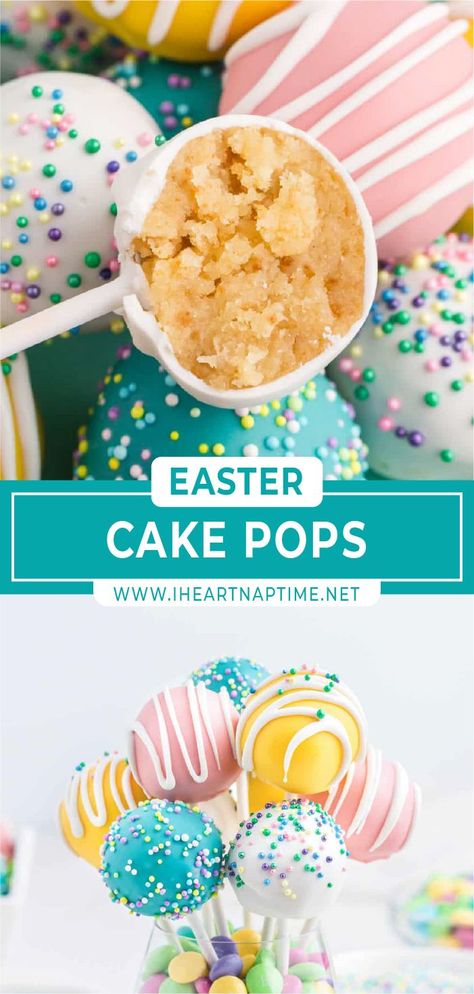 Cake Pops From Scratch, Easter Cake Balls, Homemade Cake Pops, Easter Dessert Ideas, Easter Egg Cake Pops, Easter Desserts Cake, Cake Pop Ideas, Pops Recipes, Easter Cake Easy