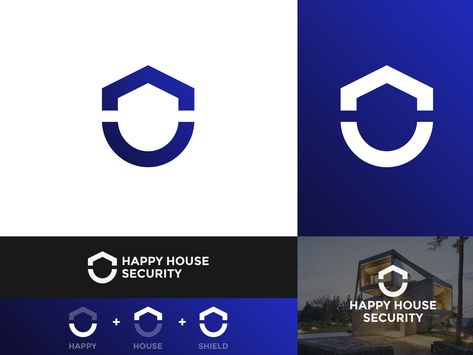 Happy House Security - Logo Concept Design by Sitnic Dumitru Security System Logo, Logo Concept Design, House Security, Security Logo, Protection Logo, House Logo Design, Logo Design Video, Wireless Home Security Systems, Security Companies