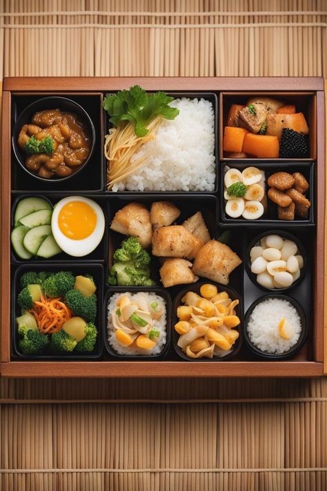 Dive into the world of exquisite Bento Boxes, where taste meets presentation in perfect harmony. Our curated selection promises fresh ingredients and meticulous craftsmanship for a delightful dining experience. Discover the essence of Japanese culinary finesse right here in Singapore! 🌟 #JapaneseCuisine #BentoMagic #SingaporeFood 🇸🇬🍣 Rice Meat, Fish And Vegetables, Japanese Bento Box, Indonesian Cuisine, Singapore Food, Japanese Bento, Bento Boxes, Sushi Restaurants, Restaurant Offers