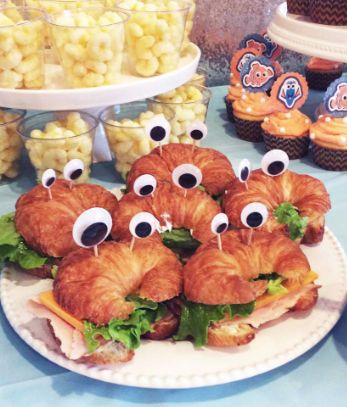 Plan a Mermaid-Minded Picnic! | Fin Fun Blog Nemo Party Food, Finding Dory Birthday Party, Dory Birthday Party, Finding Nemo Party, Finding Dory Birthday, Nemo Birthday Party, Dory Birthday, Finding Nemo Birthday, Dory Party