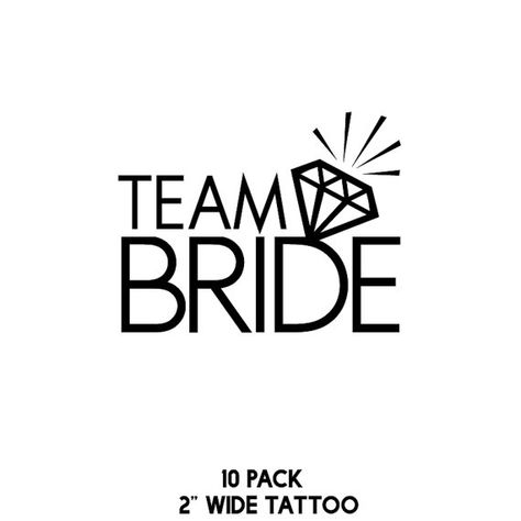 Team Bride Logo, Bridal Shower Props, Bridal Card, Bride Top, Bridal Shower Inspo, Wedding Drawing, Party Tattoos, Wedding Photo Booth Props, Brides With Tattoos