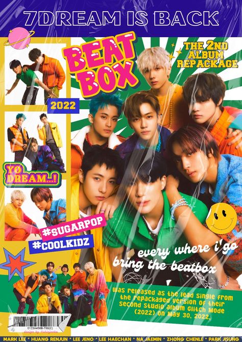 a nct dream poster magazine design by @shinjeoku Nct Dream Poster, Nct Poster, Dream Poster, Cool Kidz, Poster Magazine, Magazine Ideas, Room Prints, Dream Concert, Teen Party