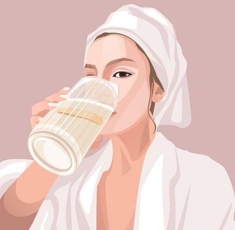 Dry Skin Illustration, Beauty Illustration Skin Care, Hanging Illustration, Skin Care Pictures, Drink Enough Water, Brightening Skincare, Skin Drinks, Instagram Branding Design, Girl Routine