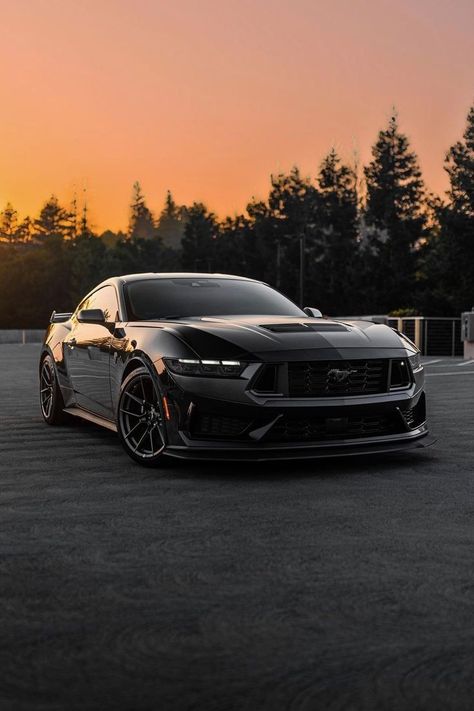 Dark Horse Mustang 2024, Mustang Dark Horse Wallpaper, 2024 Mustang Gt, Mustang 2024, Ford Mustang Dark Horse, Aesthetic Car Accessories, Mustang Black, Ford Mustang Wallpaper, Mobil Mustang