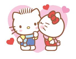 Valentine's Day, Hello Kitty, Gif, Kitty