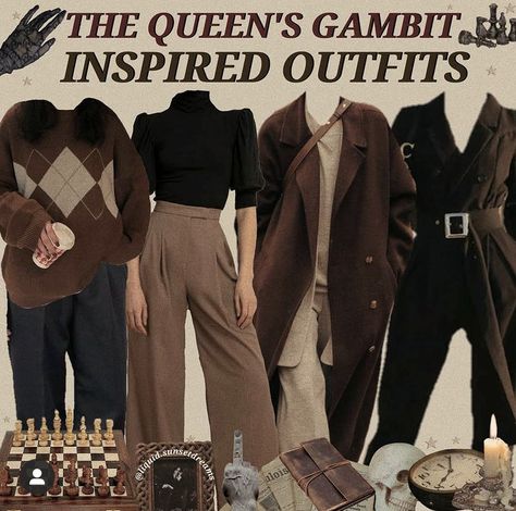 Bookworm Outfits, Academia Lookbook, Queens Gambit Outfits, Academia Aesthetic Outfit, Dark Academia Outfits, Dark Academia Outfit, Academia Outfits, Academia Clothes, Dark Academia Clothes