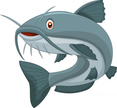 Catfish Images, Ikan Lele, Inkscape Tutorials, Cartoon Fish, Fish Patterns, Fishing Theme, Free Clip Art, Catfish, Pictures Images