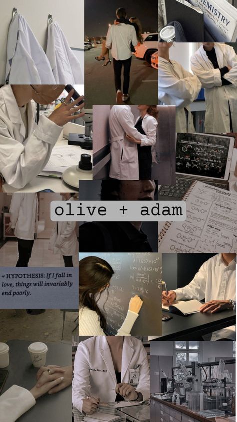 adam and olive from the love hypothesis collage Adam And Olive, The Love Hypothesis, Love Hypothesis, Book Aesthetic, Collage, Books