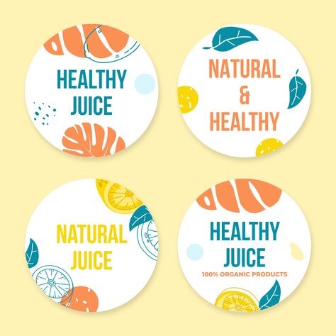 Hand-drawn Colorful Healthy Juice Circle Sticker Juice Sticker, Graphic Stickers, Sticker Template, Sticker Ideas, Natural Juices, Brand Kit, Healthy Juices, Fresh Juice, Anything Is Possible