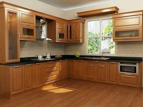 Semi Open Kitchen Design, Hiasan Dalaman Dapur, Dapur Moden, Dapur Rustic, Semi Open Kitchen, Open Kitchen Design, Custom Kitchen Remodel, Modern Kitchen Open, Kitchen Cabinet Accessories