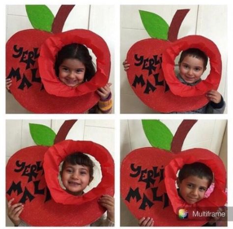 apple for teacher! Rosh Hashana Decorations, Red Day Activity, Rosh Hashana Crafts, Jewish Crafts, Red Crafts, Apple Craft, Red Day, Sukkot, Autumn Crafts