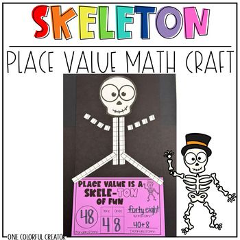 Place Value Halloween Craft, Math Halloween Craft, October Math Bulletin Boards, Fall Place Value Craft, 2nd Grade Math Crafts, Fall 2nd Grade Activities, Halloween Place Value, Fall Math Bulletin Board Ideas, Halloween Crafts For Second Grade