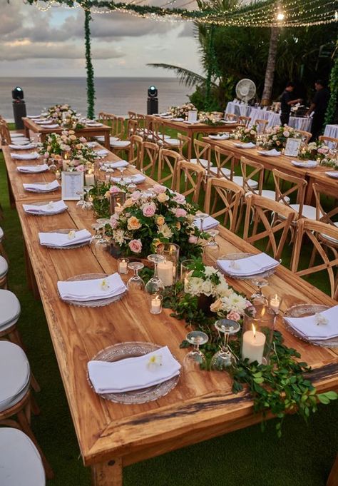 Decoration for beach wedding party  | rustic | |wedding | | rustic wedding | | rustic wedding  ideas | #rustic #wedding   http://www.roughluxejewelry.com/ Wedding Table Planner, Long Table Wedding, Traditional Wedding Decor, Outdoor Wedding Decorations, Wedding Mood Board, Wedding Goals, Wedding Cake Designs, Wedding Mood, Wedding Deco