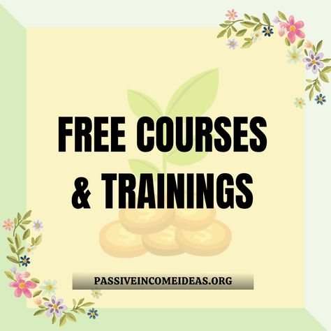 Free Courses & Trainings Free Training Courses, Free Courses Online, Free Online Classes, Passive Income Ideas, Udemy Courses, Income Ideas, Free Online Courses, Free Coupons, Free Courses