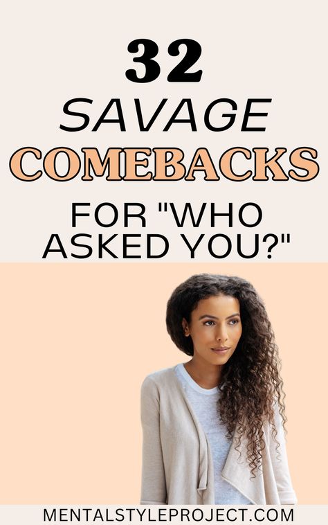 I decided to compile a list of comebacks for who asked you? “Did I ask,” and “nobody asked or cares” because it’s getting ridiculous out there. Some annoying people ask, “Who asked?” after you tell a story. There’s nothing worse than someone asking you a question and then responding with, “who asked you?”
It can be frustrating, and it’s often a difficult comeback to come up with. Comebacks For Who Asked, Rude Comebacks, Insulting Names, Did I Ask, Question Meme, Come Back Quotes, Best Comebacks, Keep The Conversation Going, Savage Comebacks