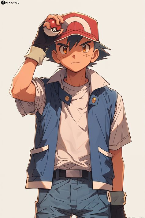 Pokemon Trainer Costume, Pokemon Anime Characters, Satoshi Pokemon, Pikachu Drawing, Pokemon Sketch, Pokemon Poster, Pokemon People, Cool Pokemon Wallpapers, Pokemon Manga