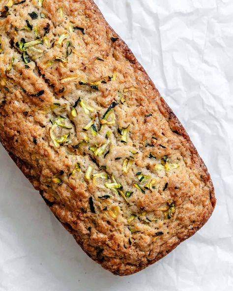 Quick, easy, 1-bowl vegan zucchini bread is super soft, moist, fluffy, and scented with cinnamon & vanilla - + Sugar-free, gluten-free, and oil-free options below! Zucchini Bread Healthy Gluten Free, Zucchini Bread Dairy Free, Gluten Free Vegan Zucchini Bread, Dairy Free Zucchini Bread, Courgette Bread, Low Carb Zucchini Bread, Vegan Zucchini Bread, Gluten Free Zucchini Bread, Easy Zucchini Bread