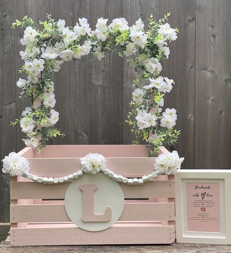 Assembled Baby Shower Gift Custom Baby Closet Wooden Gift Crate Baby Crate Crate Closet Baby Storage - Etsy Baby Shower Closet Gift, Baby Crate Gift Ideas, Baby Crate Closet, Baby Shower Crate Closet, Crate Closet, Shower Clothes, Baby Shower Clothes, Work Baby Showers, Shower Baskets