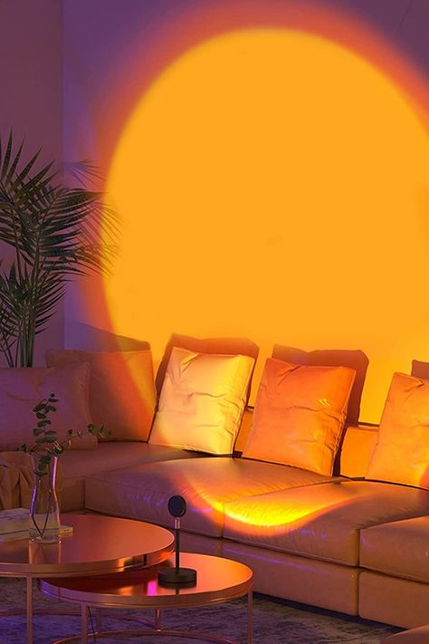 24 Summery Decor And Furniture Pieces Lamp Projector, Golden Hour Sunset, Projection Lamp, Sunset Lamp, Night Light Projector, Projector Lamp, Hanging Ceiling Lights, Winter House, Photography Backdrops