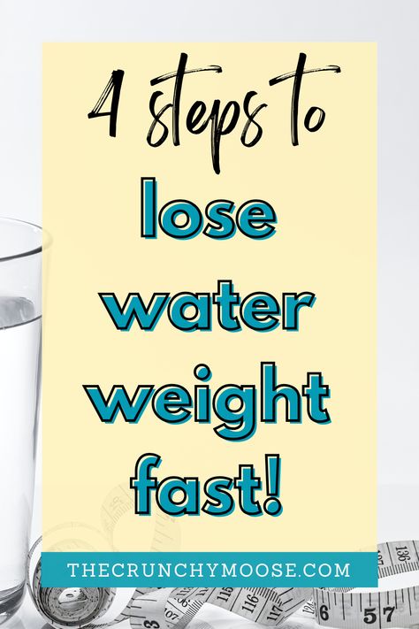 Rather you call it water weight, water retention, bloating, or edema, there  are some simple things you can do to drop water weight quickly.  4 Steps to Lose Water Weight Fast  Do these tips everyday for a week to see quick results. You can also integrate these tips into your daily routines to maintain a healthy weight and lifestyle.  drink more clean water to lose weight, detox to lose weight, master cleanse shot to lose weight, oil pull to lose weight, castor oil to lose weight, detox bath Water Weight Get Rid Of, Lose Water Weight Quick, Diuretic Foods, Lose Water Weight, Drop Water, Master Cleanse, Natural Diuretic, Dry Body Brushing, Detox Bath