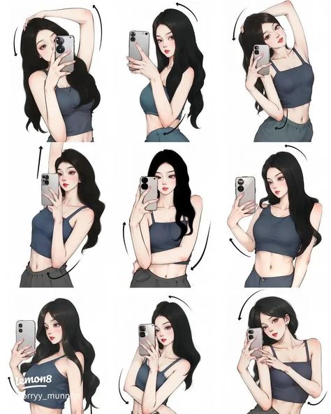 Cute Modeling Poses, Best Poses For Selfies, Best Poses For Photography, 사진 촬영 포즈, Mirror Selfie Poses, Friend Poses Photography, Photography Posing Guide, Foto Tips, Stylish Photo Pose