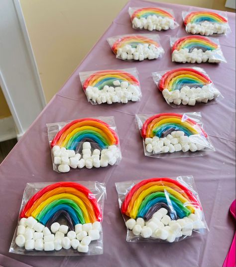 Care Bears Birthday Party, Rainbow Themed Birthday Party, Care Bear Party, Rainbow Treats, 9 Birthday, Care Bear Birthday, Rainbow Party Decorations, Trolls Party, Pony Birthday Party