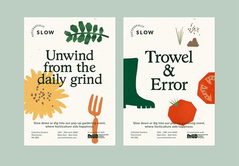 15 Amazing Campaign Designs by Shillington Students Gardening Branding, Vegan Branding, Vegetable Poster, Plant Graphic, Visuell Identitet, Magazine Spread, Gfx Design, Design Campaign, Community Garden