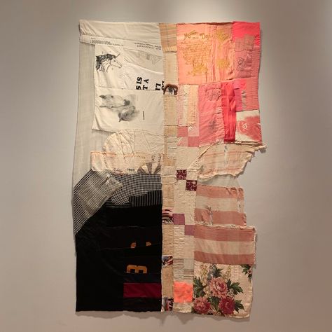 HALSEY INST. OF CONTEMPORARY ART — COULTER FUSSELL Patchwork, Embroidery Contemporary Art, Textile Contemporary Art, Fabric Collage Art Mixed Media, Contemporary Textile Art, Textile Collage Art, Unsustainable Fashion, Coulter Fussell, Textiles Collage