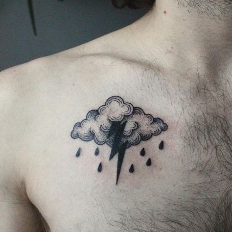 stormy rain cloud for this stormy day- thanks, slime! #brooklyntattoo #nyctattoo #newyorktattoo #blackworktattoo #cloudtattoo… Clouds And Lightning Tattoo, Storm Cloud Tattoo, Clouds And Lightning, Thunder Clouds, Rain Tattoo, Brooklyn Tattoo, Lightning Tattoo, New York Tattoo, Nyc Tattoo