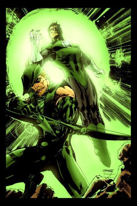 Green Arrow & Green Lantern by Jim Lee Green Lantern Green Arrow, Arrow Comic, John Diggle, Jim Lee Art, Green Lantern Hal Jordan, Green Boys, The Creeper, Green Lantern Corps, Western Comics