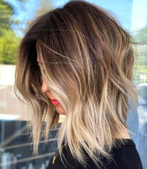 Hairstyles Balayage, Balayage Short, Blonde Balayage Highlights, Short Ombre Hair, Short Dark Hair, Bronde Balayage, Shorter Hair, Short Brown Hair, Balayage Ombre