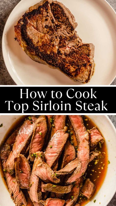 The top sirloin is one of our favorite cuts of beef because it’s loaded with flavor, gorgeously marbled, and can stand up to quick, high-heat cook methods. It’s delicious quickly seared in a cast-iron or threaded onto skewers with chunks of veggies and grilled. Here are 4 ways to cook Top Sirloin Steak! Ways To Use Sirloin Steak, Boneless Beef Sirloin Steak Recipes, Recipes Using Top Sirloin Steak, Cooking Top Sirloin Steak, Grilled Top Sirloin Steak Recipes, How To Cook Top Sirloin Steak, Boneless Top Sirloin Steak Recipes, Healthy Sirloin Steak Recipes, Top Loin Steak Recipes