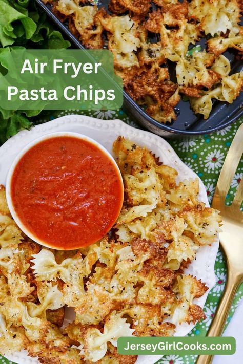 Air Fryer Bow Tie Pasta Chips, Fried Bowtie Pasta Air Fryer, Air Fried Pasta Chips, Air Fryer Pasta Chips, Air Fryer Pasta, Grinch Kabobs, Taco Spice Blend, Tiktok Pasta, Fried Pasta