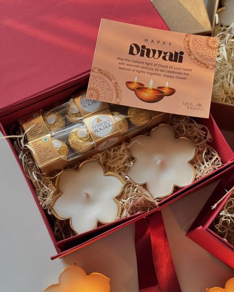 Introducing our Diwali Collection 2024, designed to bring warmth, joy, and festive charm to your celebrations! This exclusive collection features beautifully handcrafted Urli Candles, premium Almonds, indulgent Ferrero Rocher, and bespoke Customised Diwali Cards, all curated to add a special touch to your gifting 🪔✨🤍🎁🥰 We offer customised Diwali corporate gifts tailored to your branding, budget, and preferences. Send us a DM for more details and get the ideal Diwali gifts for your employees!... Diwali Presents, Corporate Diwali Gifts, Diwali Card, Diwali Cards, Diwali Gift Hampers, Diwali Decorations At Home, Diwali Craft, Happy May, Diwali Gifts