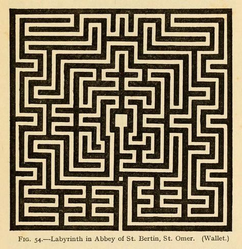 Mazes and Labyrinths (1922) – The Public Domain Review Medieval France, Labyrinth Maze, Labyrinth Design, Maze Design, The Minotaur, Book Genre, Some Words, Labyrinth, Book Pages