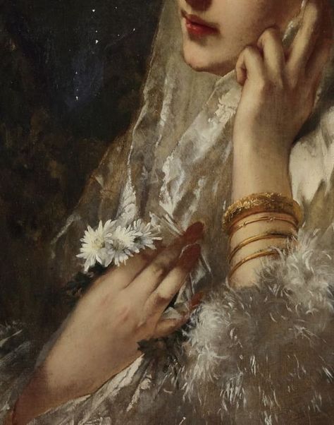 @SandroBrizzola4 : RT @Anabolenaaa: Jeune Espagnole (detail) Conrad Kiesel #art #painting #twitart https://t.co/ED7DFnbN3y Istoria Artei, Flowers In Her Hair, Rennaissance Art, 19th Century Art, Art Ancien, Baroque Architecture, Arte Inspo, Old Paintings, Ethereal Art