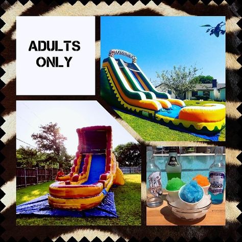 Water Slide Party, Rental Ideas, Water Slide, Inflatable Water Slide, Water Slides, Birthday Bash, Park Slide, Engagement Party, Bridal Shower