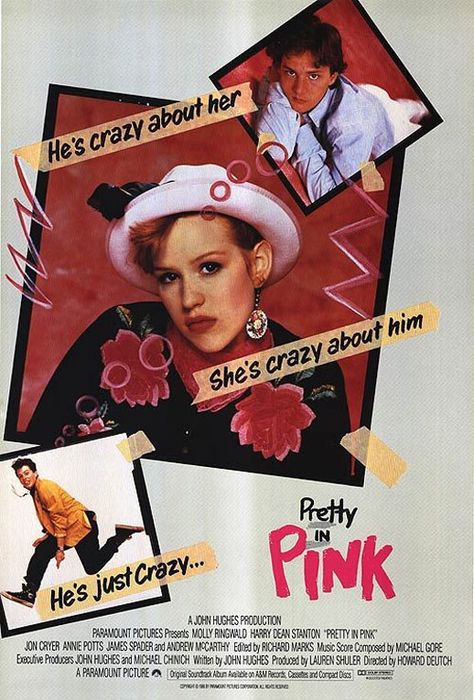 Harry Dean Stanton, John Hughes Movies, Pink Movies, Andrew Mccarthy, Brat Pack, Ferris Bueller, Pink Posters, 80s Movies, Classic Movies