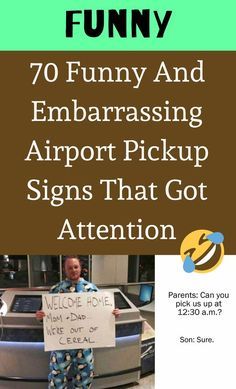 #Funny #Airport #Signs Airport Pickup Signs, Airport Pickup, Funny Airport Signs, Airport Signs, Funny Cat Photos, Funny Dog Memes, Trending Pins, Home Sign, Funny Cat Memes