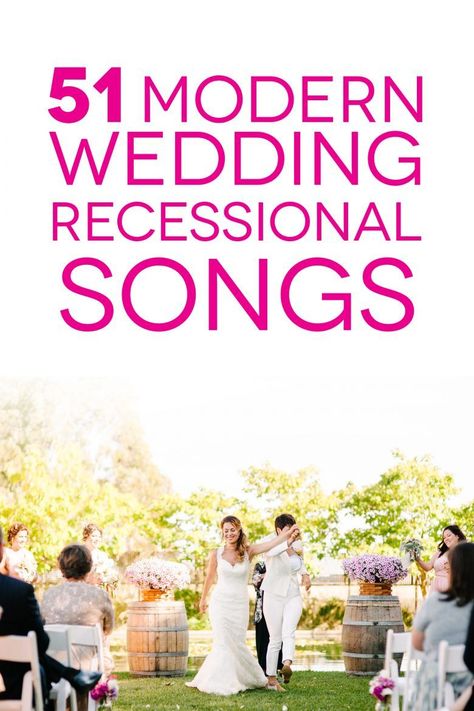 Wedding Ceremony Exit Songs, Wedding Exit Songs, Wedding Recessional Songs, Wedding Recessional, Country Wedding Songs, Processional Songs, Recessional Songs, Wedding Ceremony Songs, Best Wedding Songs