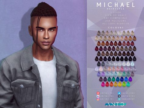 Sims 4 Alpha, Afro Hair Sims 4 Cc, Sims 4 Afro Hair, Sims 4 Cc Hair, Afro Hairstyles Men, Sims 4 Black Hair, Mod Hair, Braids For Boys, Pelo Sims