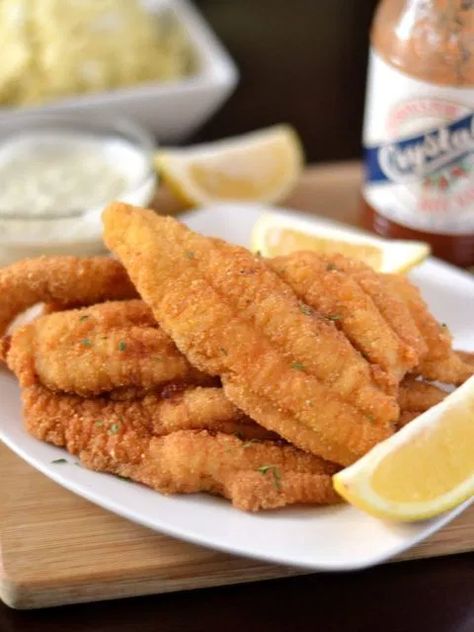 Southern Fried Catfish Recipe - Coop Can Cook Fried Catfish Recipe, Fried Catfish Recipes, Catfish Recipe, Southern Fried Catfish, Tilapia Fish Recipes, Catfish Recipes, Fish Recipes Baked, Fried Catfish, Southern Recipes Soul Food