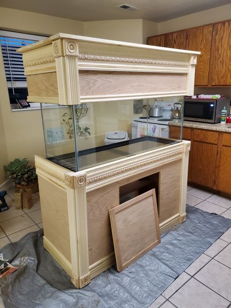 75 Gallon Aquarium, Fish Tank Cabinets, Aquarium Stands, Tung Oil Finish, Fish Tank Stand, Fun Decorations, Tank Stand, Aquarium Stand, Cherry Color