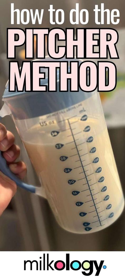 How To Do The Pitcher Method For Breastfeeding Expressed Milk Feeding Chart, Pumping Milk Storage, Pitcher Method Pumping, How Often To Pump Breastmilk, Ounces Of Milk For Baby By Age, How Often Should I Pump Breastmilk, Pumping And Bottle Feeding Schedule, Baby Feeding Chart Breastmilk, The Pitcher Method