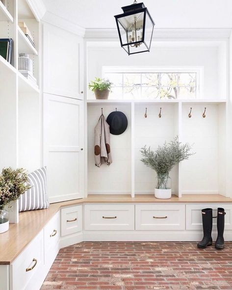 Laundry Room/mudroom, Mudroom Remodel, Farmhouse Mudroom, Mudroom Flooring, Farmhouse Entry, Style Me Pretty Living, Mudroom Entryway, Mudroom Decor, Mudroom Laundry Room