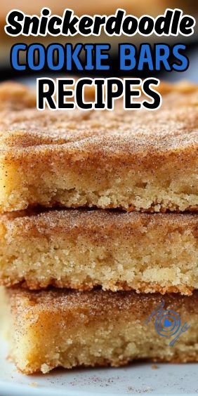 Easy Snickerdoodle Cookie Bars Snickerdoodle Cookie Bars, Snickerdoodle Bars Recipe, Snickerdoodle Cookies Easy, Snickerdoodle Bars, Snickerdoodle Cookie, Snickerdoodle Recipe, Easy To Make Desserts, Cookie Bar Recipes, Classic Cookies