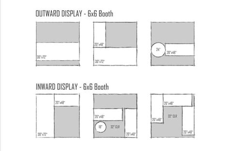 6x6 Booth Ideas, small booth doesn't mean you can't have fun with design! 6x6 Market Booth, 5x5 Booth Display, 5x10 Booth Display, 8x8 Craft Booth Layout, 8x8 Vendor Booth Layout, Craft Show Booth Layout, Craft Booth Layout, Craft Fair Booth, Booth Layout