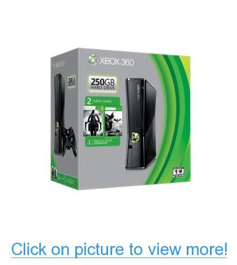 Xbox 360 250GB Spring Value Bundle Xbox 360 Console, Arkham City, Xbox Live, Batman Arkham, Game System, Xbox Games, Wireless Controller, Amazon Gift Cards, Xbox 360